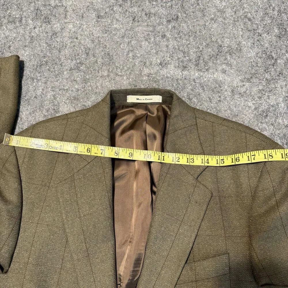Vintage 90s Polo University Ralph Lauren Men's Jacket Size 41 Silk Wool Tweed